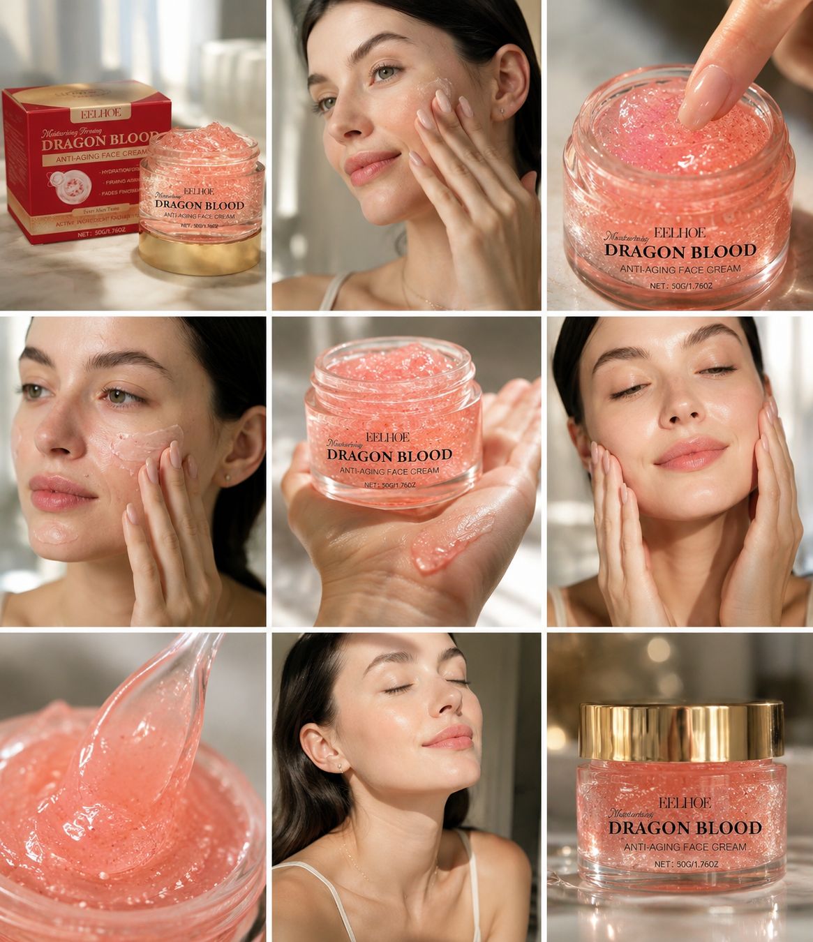 Crema hidratante antienvejecimiento con retinol placenta de dragón